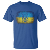 Vintage Ukraine Ukrainian Flag T Shirt Ukrainians Gifts