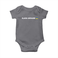 Slava Ukraini Ukraine Flag Baby Onesie Ukrainian Pride