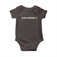 Slava Ukraini Ukraine Flag Baby Onesie Ukrainian Pride