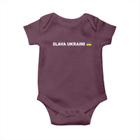 Slava Ukraini Ukraine Flag Baby Onesie Ukrainian Pride