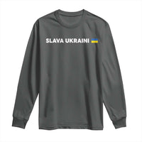 Slava Ukraini Ukraine Flag Long Sleeve Shirt Ukrainian Pride
