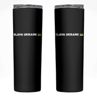 Slava Ukraini Ukraine Flag Skinny Tumbler Ukrainian Pride