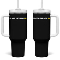 Slava Ukraini Ukraine Flag Tumbler With Handle Ukrainian Pride
