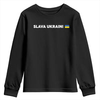 Slava Ukraini Ukraine Flag Youth Sweatshirt Ukrainian Pride