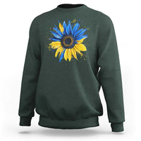 Sunflower Ukraine Flag Sweatshirt Patriot Patriotic Ukraine Ukrainian National Flag