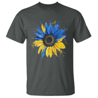 Sunflower Ukraine Flag T Shirt Patriot Patriotic Ukraine Ukrainian National Flag