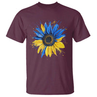 Sunflower Ukraine Flag T Shirt Patriot Patriotic Ukraine Ukrainian National Flag