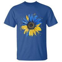 Sunflower Ukraine Flag T Shirt Patriot Patriotic Ukraine Ukrainian National Flag