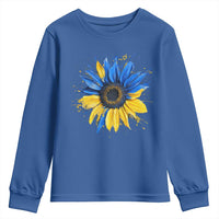 Sunflower Ukraine Flag Youth Sweatshirt Patriot Patriotic Ukraine Ukrainian National Flag