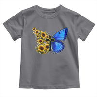 Sunflower Butterfly Ukraine Flag Toddler T Shirt