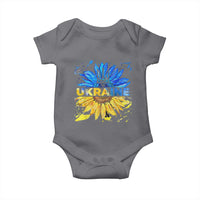 Ukraine Sunflower Ukrainian Flag Baby Onesie