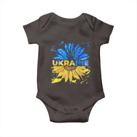 Ukraine Sunflower Ukrainian Flag Baby Onesie