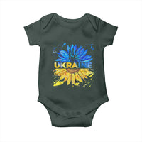 Ukraine Sunflower Ukrainian Flag Baby Onesie