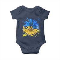 Ukraine Sunflower Ukrainian Flag Baby Onesie