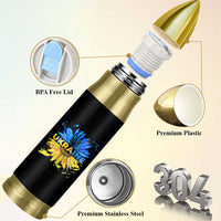 Ukraine Sunflower Ukrainian Flag Bullet Tumbler