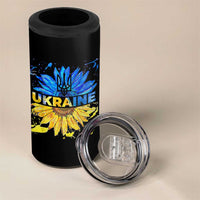 Ukraine Sunflower Ukrainian Flag 4 in 1 Can Cooler Tumbler