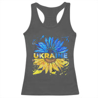 Ukraine Sunflower Ukrainian Flag Racerback Tank Top
