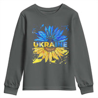 Ukraine Sunflower Ukrainian Flag Youth Sweatshirt