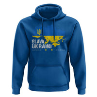 Slava Ukraini Ukraine Flag Hoodie Patriot Patriotic Ukrainian National Flag
