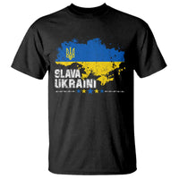 Slava Ukraini Ukraine Flag T Shirt Patriot Patriotic Ukrainian National Flag
