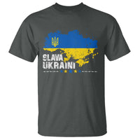 Slava Ukraini Ukraine Flag T Shirt Patriot Patriotic Ukrainian National Flag
