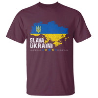 Slava Ukraini Ukraine Flag T Shirt Patriot Patriotic Ukrainian National Flag
