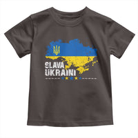 Slava Ukraini Ukraine Flag Toddler T Shirt Patriot Patriotic Ukrainian National Flag