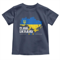 Slava Ukraini Ukraine Flag Toddler T Shirt Patriot Patriotic Ukrainian National Flag
