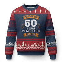 50th Birthday Gifts Ugly Christmas Sweater 50 Year Old Gifts Took Me 50 Years To Look This Good