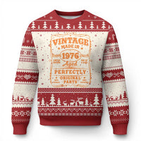 Vintage 50 Birthday Ugly Christmas Sweater 50yr 1976 50th Birthday