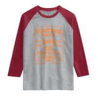 Vintage 50 Birthday Raglan Shirt 50yr 1976 50th Birthday