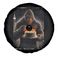 Funny Birthday Bigfoot Spare Tire Cover Sasquatsch Bday Party Vintage Graphic Japanese Art