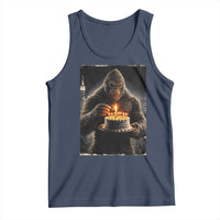 Funny Birthday Bigfoot Tank Top Sasquatsch Bday Party Vintage Graphic Japanese Art