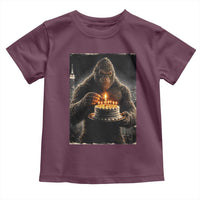 Funny Birthday Bigfoot Toddler T Shirt Sasquatsch Bday Party Vintage Graphic Japanese Art