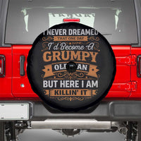 Funny Man Saying Spare Tire Cover Become A Grumpy Old Man Grandpa Dad