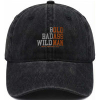 Funny Man Saying Washed Cotton Baseball Cap Birthday Husband Dad Grandpa Fathers Day Men Gag Gift
