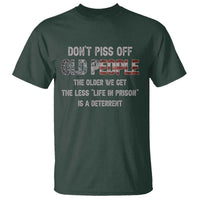 Dont Piss Off Old People T Shirt Funny Saying Retro Sarcastic Birthday Gifts