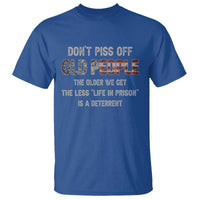 Dont Piss Off Old People T Shirt Funny Saying Retro Sarcastic Birthday Gifts