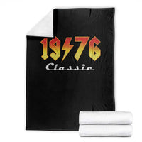 50th Birthday Throw Blanket Classic Born 1976 Turning 50 Year Old