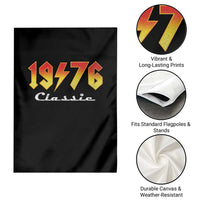 50th Birthday Garden Flag Classic Born 1976 Turning 50 Year Old