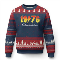 50th Birthday Ugly Christmas Sweater Classic Born 1976 Turning 50 Year Old