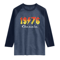 50th Birthday Raglan Shirt Classic Born 1976 Turning 50 Year Old
