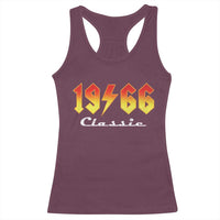60th Birthday Racerback Tank Top Classic Born 1966 Turning 60 Year Old