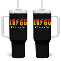 60th Birthday Tumbler With Handle Classic Born 1966 Turning 60 Year Old