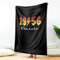 70th Birthday Throw Blanket Classic Born 1956 Turning 70 Year Old