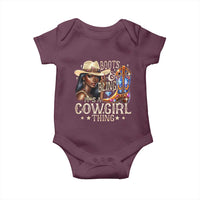 Cowgirl Baby Onesie Boots & Bling Its A Cowgirl Thing Melanin Rodeo