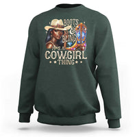 Cowgirl Sweatshirt Boots & Bling Its A Cowgirl Thing Melanin Rodeo