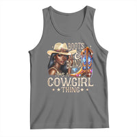Cowgirl Tank Top Boots & Bling Its A Cowgirl Thing Melanin Rodeo