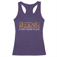 Black History Racerback Tank Top BLM Melanin Kente Juneteenth Black History