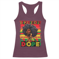 Black Women Unapologetically Dope Racerback Tank Top Juneteenth Black History